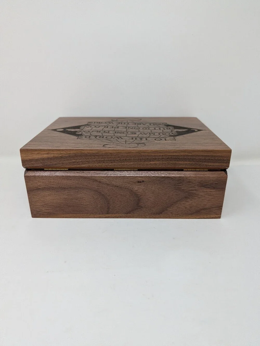 You Are The World Wood Keepsake Box, Walnut